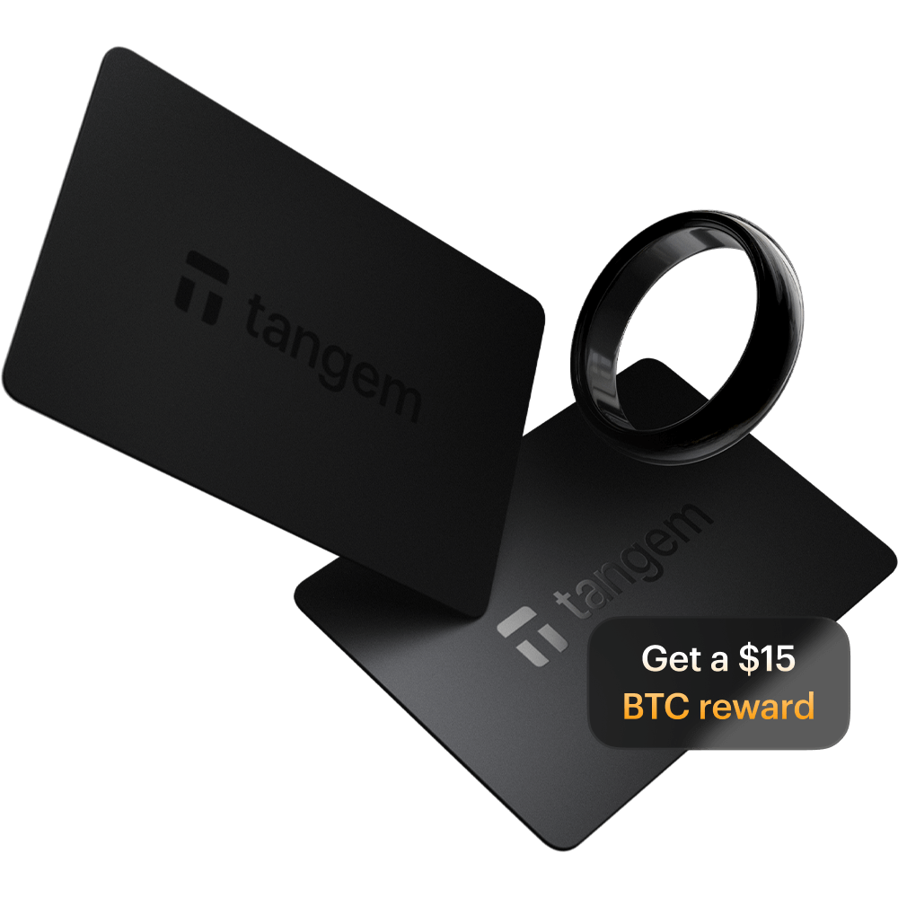 Tangem ring with cards