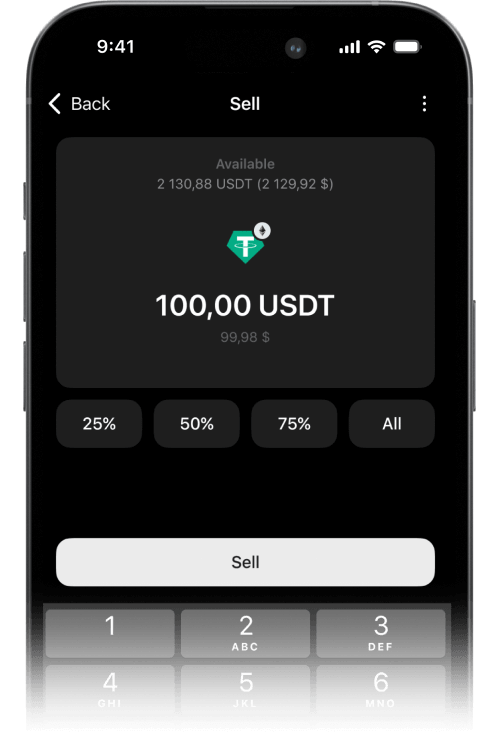 App de billetera cripto Tangem