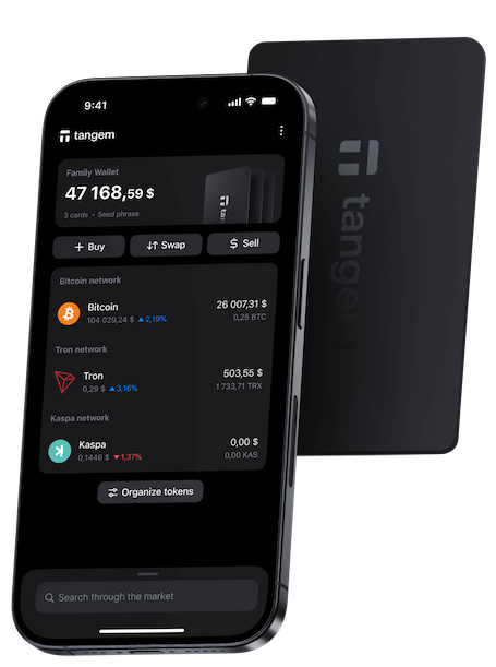 Tangem ring with cards